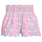 Shirred Shorts | Spring Floral