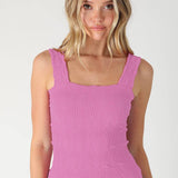 Textured Square Neck Tank