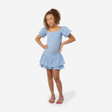 Gingham Puff Dress