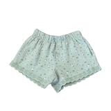 Floral Eyelet Trim Boxer