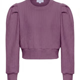 Jane Sweatshirt | Textured Plum