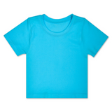 Ribbed Short Sleeve Shirt | Turquoise