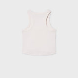 Stud Neck Ribbed Tank - Cream | Mayoral