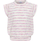 Olivia Top | Pink + Purple Stripe