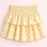 Sunshine Checkered Skort | Paper Flower