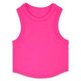 Cropped Racer Back Tank Top