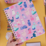 Cool Cats Spiral Notebook | Pippi Post