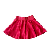 Red Pleated Skort