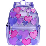 STATE Kane Double Pocket Backpack | 3D Hearts