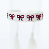 Sweet Caroline Maroon Bow