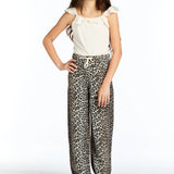 Leopard Wide Leg Jeans