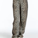 Leopard Wide Leg Jeans