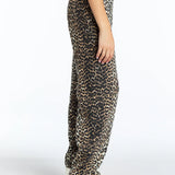 Leopard Wide Leg Jeans