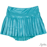 Turquoise Shimmer Mini Pleat Skort