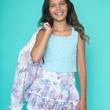 Purple Eyelet Skirt | MIA NY