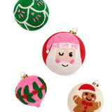 Holly Jolly Set of 4 Ornaments | Shiraleah