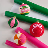 Merry & Bright Bows Set of 4 Ornaments | Shiraleah