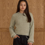 Pistachio Boucle Sweater | Rylee & Cru