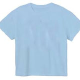 Solid Boxy T - Light Blue