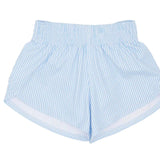 Light Blue Striped Shorts