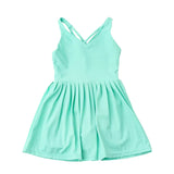 Active Pleated Dress - Green | Shade Critters