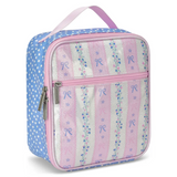 Pink Floral Stripe Lunchbox