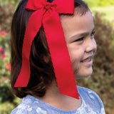 Moonstitch Bow with Tails | Red