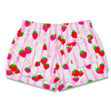 Strawberry Stripes Plush Shorts | iScream