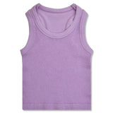 Lavender Cropped Racer Back Tank Top