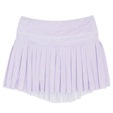 Lavender Striped Mini Pleat Skort | Azarhia