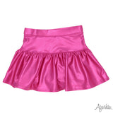 Hot Pink Shimmer Mini Pleat Skort | Azarhia
