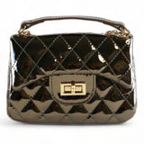 Metallic Quilted Mini Bag
