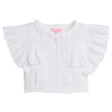 Annie Top | White Seersucker