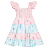 Twirl Dress | Watercolor Stripe