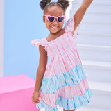 Twirl Dress | Watercolor Stripe