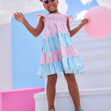 Twirl Dress | Watercolor Stripe