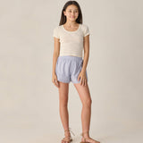 Pointelle Tee | Ivory