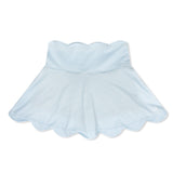 Zoe Scallop Skort - Blue Pinstripe | Set