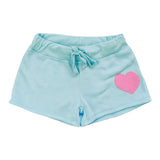 Fuzzy Heart Drawstring Short | T2Love