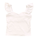 Sweetheart Neck Tank- White | T2Love