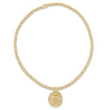 eNewton Classic 2mm Bracelet | Inspire Small Gold Disc