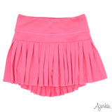 Mini Pleat Skort | Neon Pink