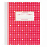 Gingham Daisy Composition Notebook
