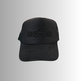 Black on Black Mother Embroidered Trucker Hat
