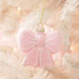 Blush & Sparkle Bow Ornament