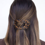 Medium Flat Hair Clip | Tortoise