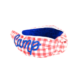 Gingham Pearl Headband
