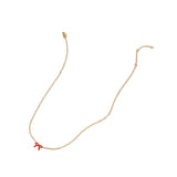 Necklace - Sadie Bow Red