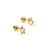 Heart + Star Studs