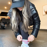 Mother. Throwback Half Crew Striped Socks